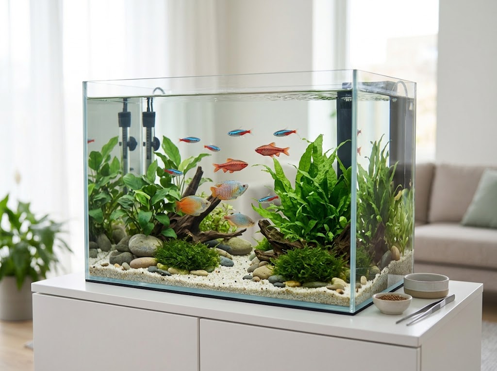 Fish care with a healthy freshwater aquarium
