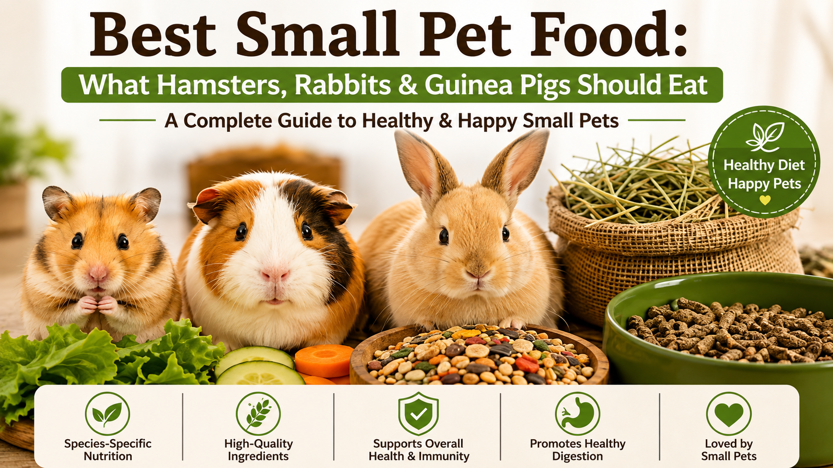 Best Small Pet Food: What Hamsters, Rabbits & Guinea Pigs Should Eat