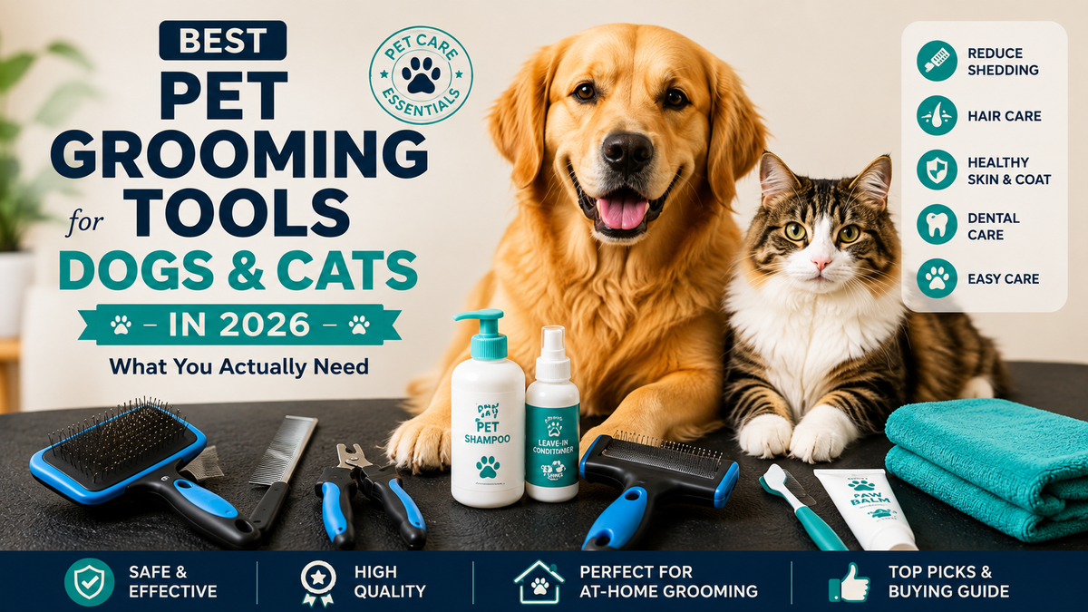 Best Pet Grooming Tools for Dogs and Cats (2026): What You Actually Need