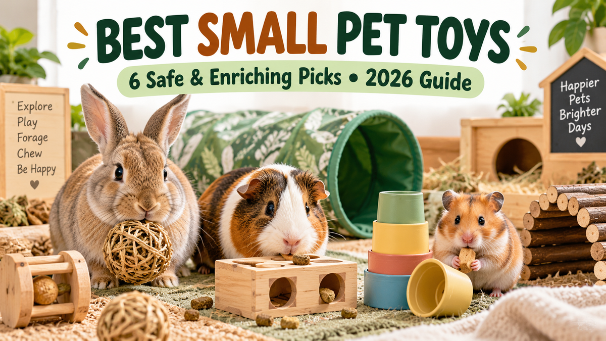 Best Small Pet Toys (2026): 6 Safe & Enriching Picks for Rabbits, Guinea Pigs & Hamsters