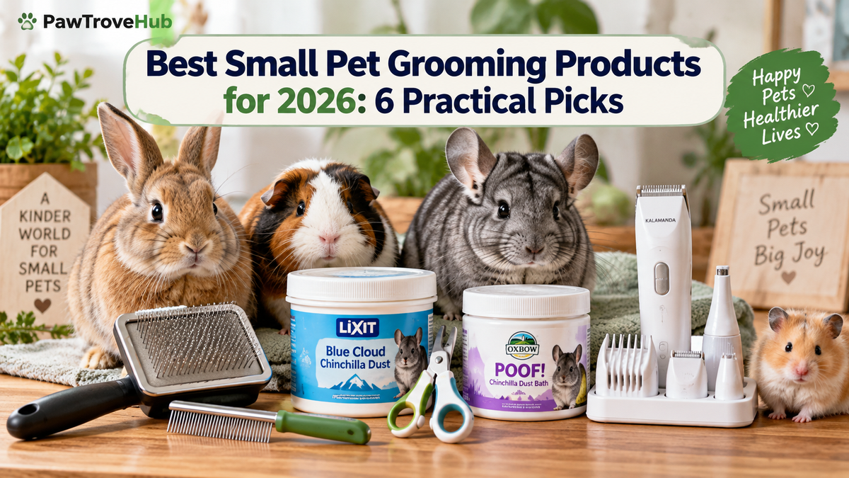Best small pet grooming products including brushes, combs, nail clippers and grooming essentials