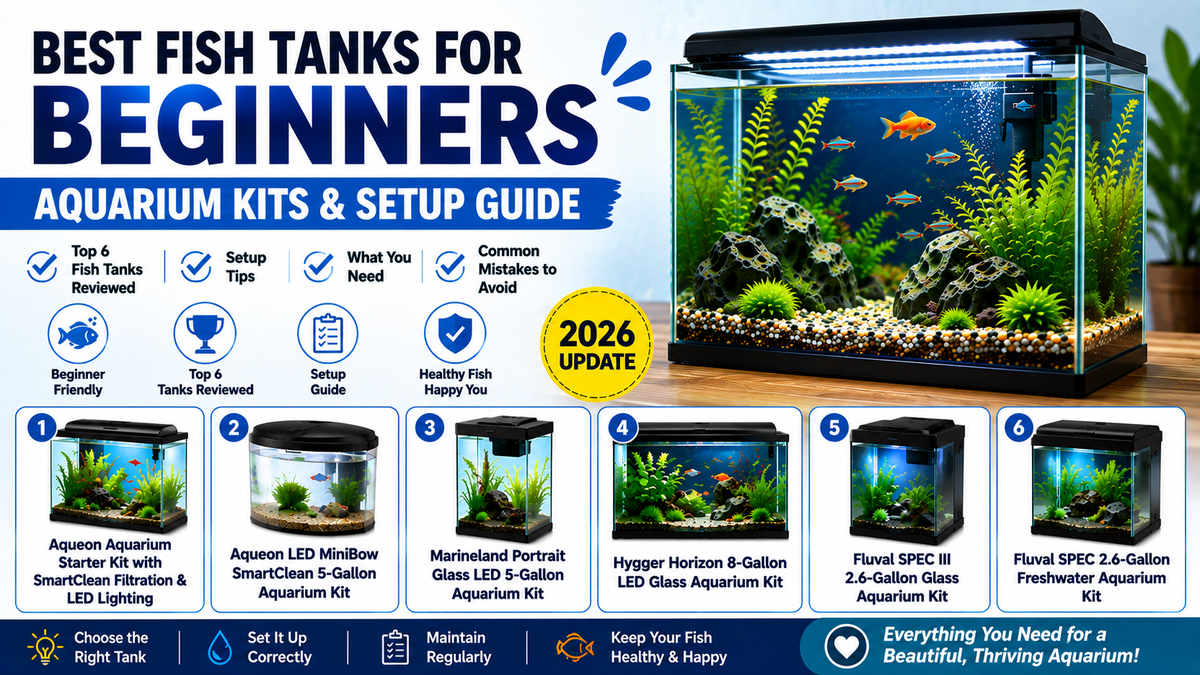 Best Fish Tanks for Beginners (2026): Aquarium Kits & Setup Guide