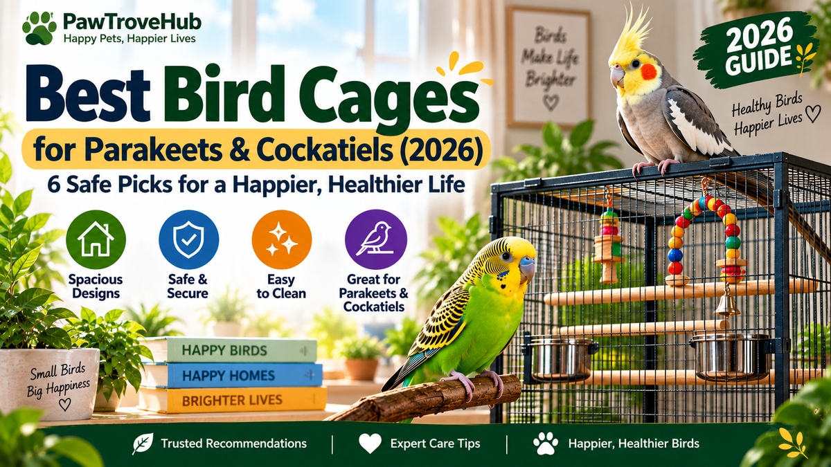 Best Bird Cages for Parakeets and Cockatiels (2026): 6 Safe Picks